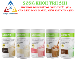 Hỗn hợp dinh dưỡng công thức 1 - F1 (Vani/ Socola/ Dâu/ Bánh quy - kem/ Bạc hà - socola)