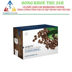 Cà Phê nấm Linh Chi Unicity (BioReishi Coffee) (20 gói/Hộp)