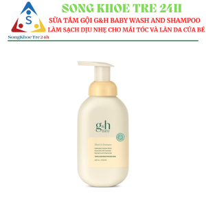 Sữa tắm gội cho bé G&H BABY Wash and Shampoo (400 ml)