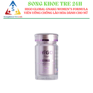 Viên uống chống lão hoá dành cho nữ Higo Global GnAKG Women's Formula (Higo Hồng, 60 viên/ lọ)