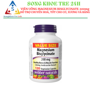 Viên Uống Bổ Sung Magnesium Bisglycinate 200mg (120 viên)